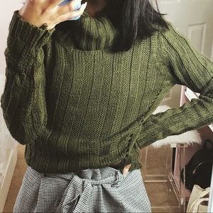 Cowl Neck Knit Sweater